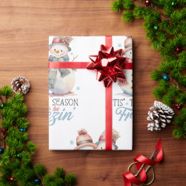 Papel De Regalo La acuarela es la estación de congelación