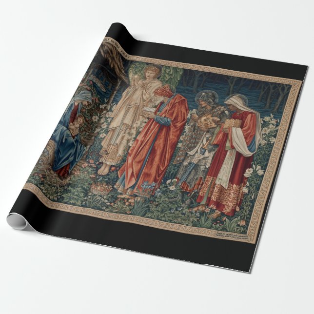 Papel De Regalo La adoración del Magi (por Edward Burne-Jones) (Desenrollado)