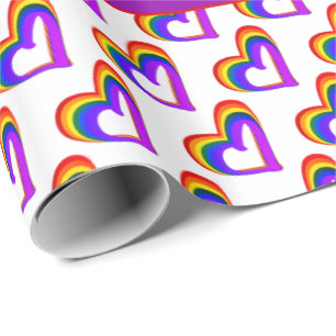 Papel De Regalo La bandera arcoiris LGBT: el orgullo gay colorido