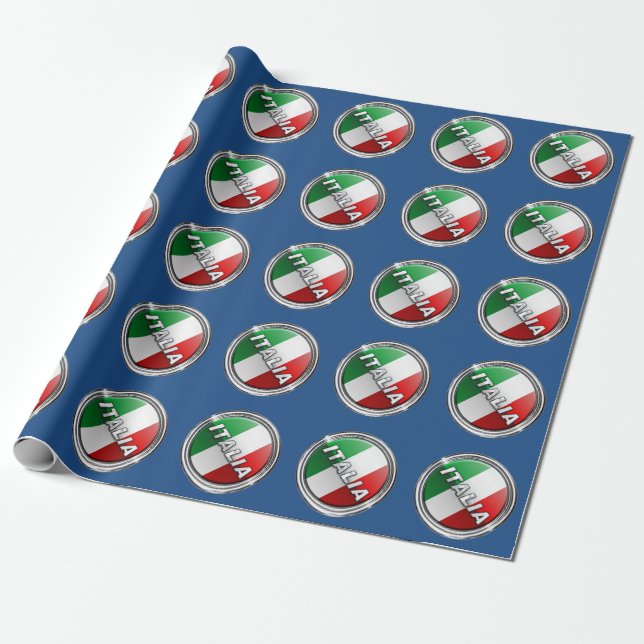 Papel De Regalo La Bandiera - La Bandera Italiana (Desenrollado)
