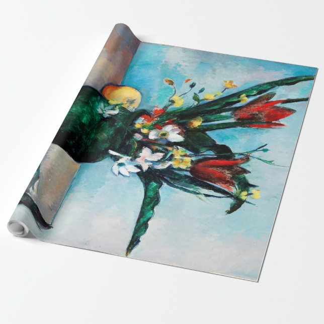 Papel De Regalo La base de los tulipanes, Paul Cezanne (Desenrollado)