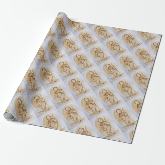Papel De Regalo La Befana (Desenrollado)