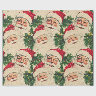 Papel De Regalo La bienvenida clásica de Santa Claus