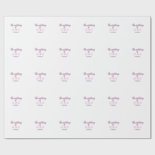 Papel De Regalo La boda de la letra inicial del nombre de la parej