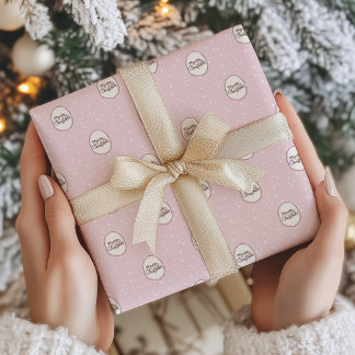 Papel De Regalo La caprichosa Navidad de la Mano Rosa