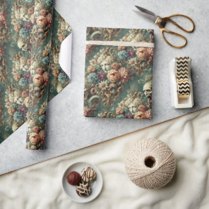 Papel De Regalo La caravana Infernal - Diseño floral gótico