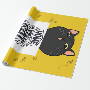 Papel De Regalo La Casa Es Donde Está El Gato   El mejor propietar