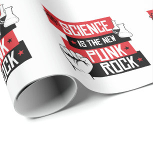 PAPEL DE REGALO LA CIENCIA ES LA NUEVA ROCA DE PUNK