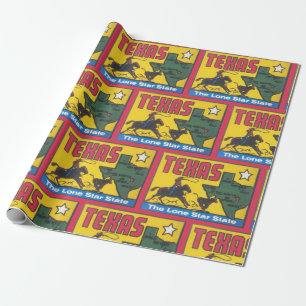 Papel De Regalo La cosecha de Texas con vaquero