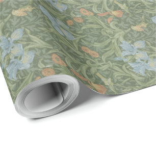 Papel De Regalo La cosecha de William Morris deja a la ave floral 
