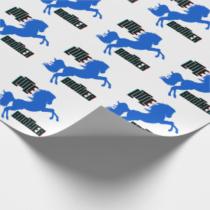 Papel De Regalo La cría del caballo de pequeño hermano
