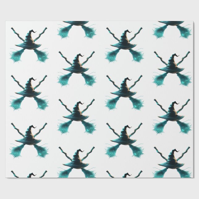 Papel De Regalo La Cruz de la Bruja Fondo Blanco (Superficie plana)