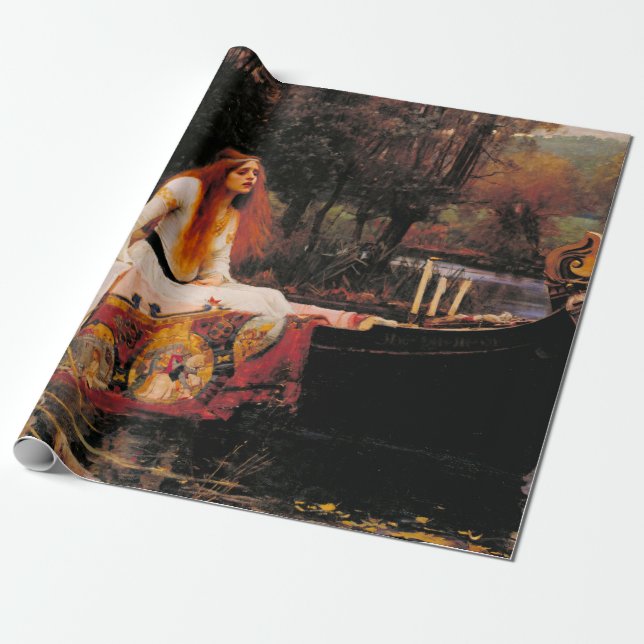 Papel De Regalo La Dama de Shalott John William Waterhouse (Desenrollado)