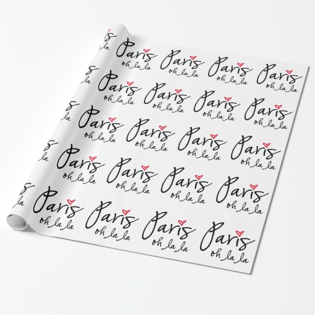 Papel De Regalo La del la de París oh (Desenrollado)