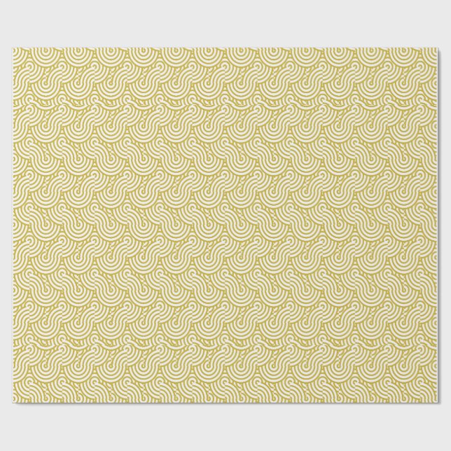 Papel De Regalo La deriva dorada (Superficie plana)