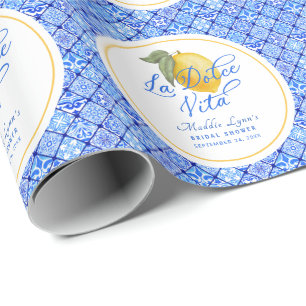 Papel De Regalo La Dolce Vita Despedida de Soltera Personalizada