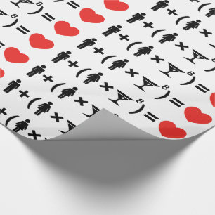 Papel De Regalo La ecuación del amor para mujeres