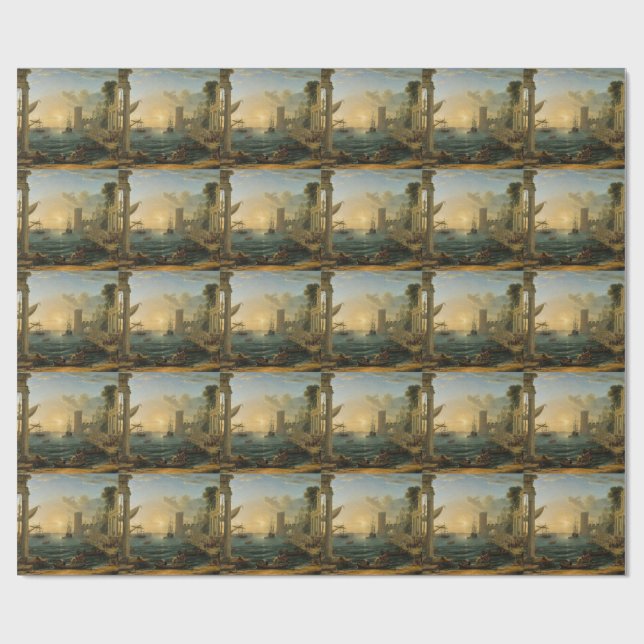 Papel De Regalo La Embarcación de la Reina de Saba  (Superficie plana)