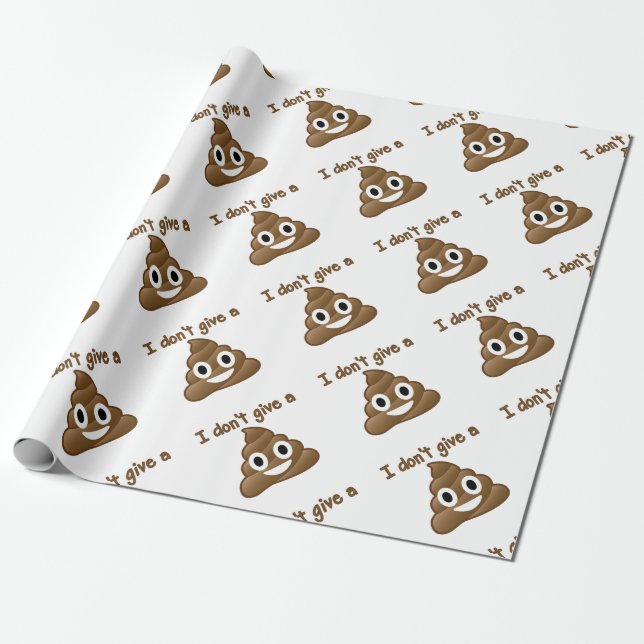 Papel De Regalo La emoji da un Poo (Desenrollado)
