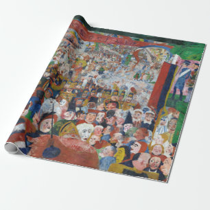Papel De Regalo La entrada de James Ensor Christ a Bruselas en 188