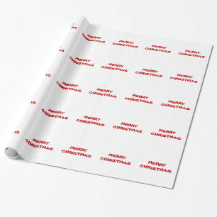 Papel De Regalo La Feliz Navidad Roja En El Fondo De Whats