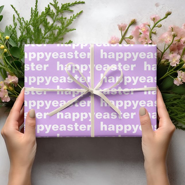 Papel De Regalo La Feliz Pascua Morada Y La Pascua Blanca (Subido por el creador)