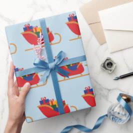 Papel De Regalo La festividad navideña en Sleigh presagia una expe