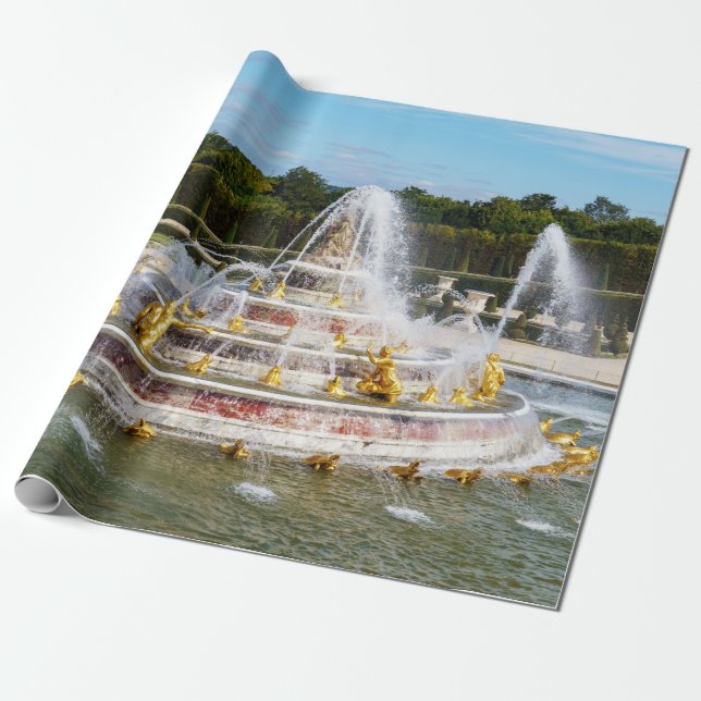Papel De Regalo La fuente de Latona en los jardines de Versalles (Desenrollado)