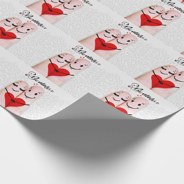 Papel De Regalo La gente honrada se enamora sea mía Valentine (Esquina)