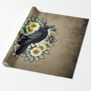 Papel De Regalo La gracia y la elegancia del cuervo.