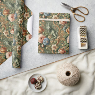 Papel De Regalo La ira de Verdant - Diseño floral mítico