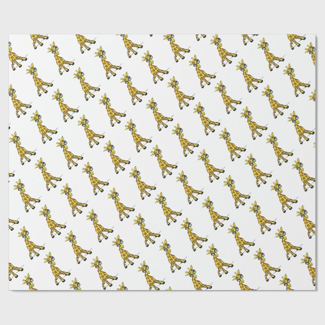 Papel De Regalo La jirafa de Ana (Superficie plana)