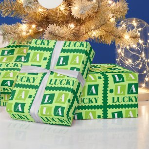 Papel De Regalo La La Lucky Día de San Patricio