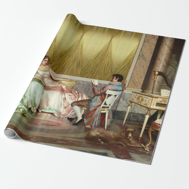 Papel De Regalo La lectura de la poesía (Desenrollado)