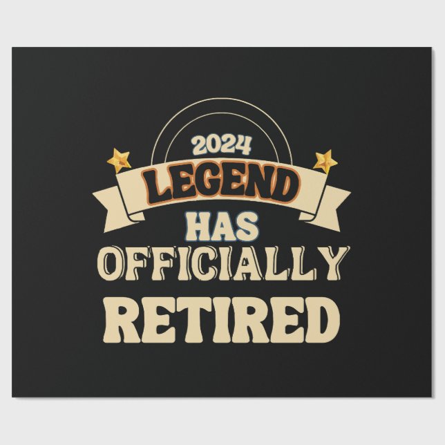 Papel De Regalo La leyenda se ha retirado oficialmente (Superficie plana)