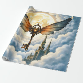 Papel De Regalo La Llave de la Eternidad – Alas Steampunk 