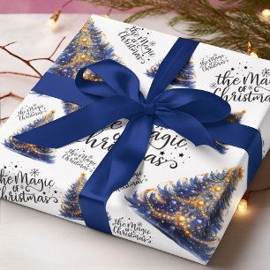 Papel De Regalo La magia de los árboles de Navidad