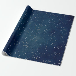 Papel De Regalo La marina azul estrellada de la noche