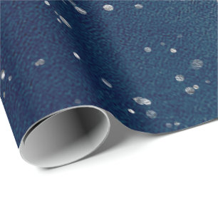 Papel De Regalo La marina azul estrellada de la noche