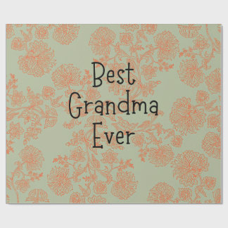 Papel De Regalo La mejor abuela jamás