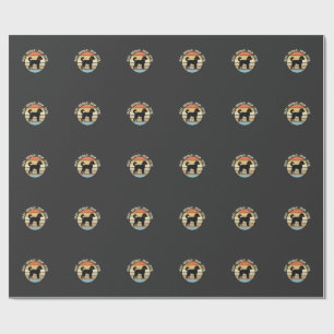 Papel De Regalo La mejor mamá de Doodle Retro Perro
