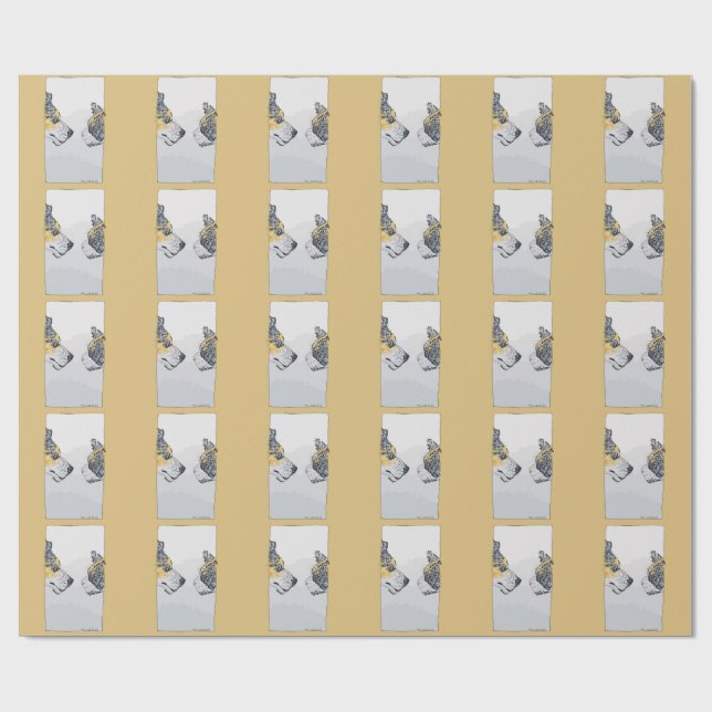 Papel De Regalo La Mirada Fija (Superficie plana)