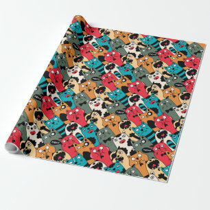 Papel De Regalo La multitud de gatos