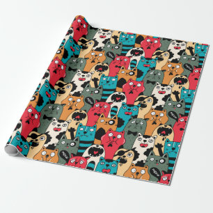 Papel De Regalo La multitud de gatos