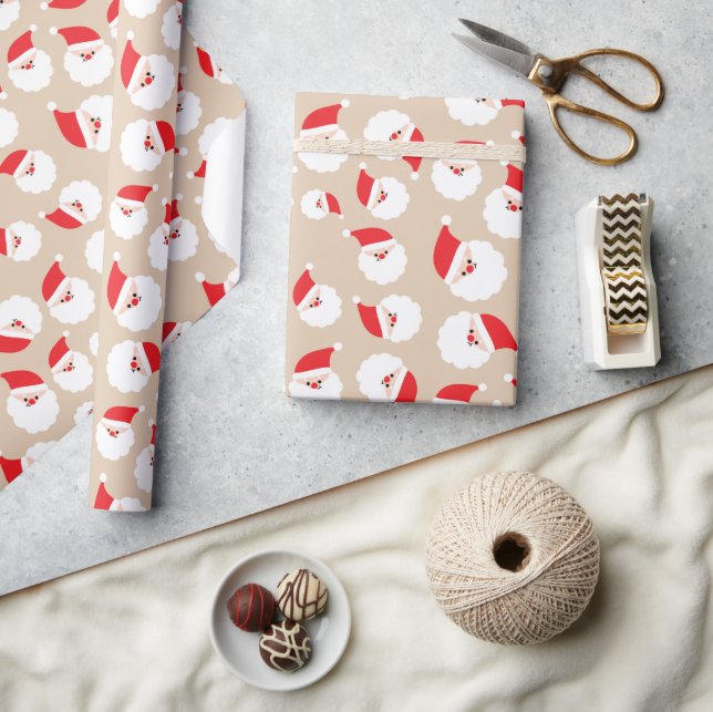 Papel De Regalo La Navidad de Santa Claus sin problemas (Artesanía)