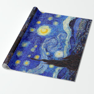 Papel De Regalo La noche estrellada inspiró productos de la obra