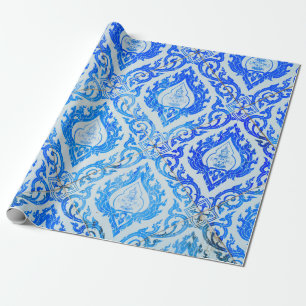 Papel De Regalo la pared de la iglesia está decorada con azulejos