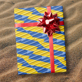 Papel De Regalo La paz del amarillo azul moderno, la guerra inspir