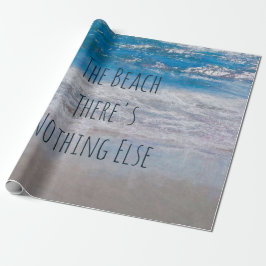 Papel De Regalo La playa Blue White Tropical Ocean Waves Costa