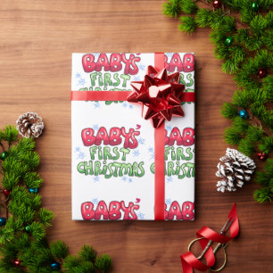 Papel De Regalo La primera Navidad del bebé
